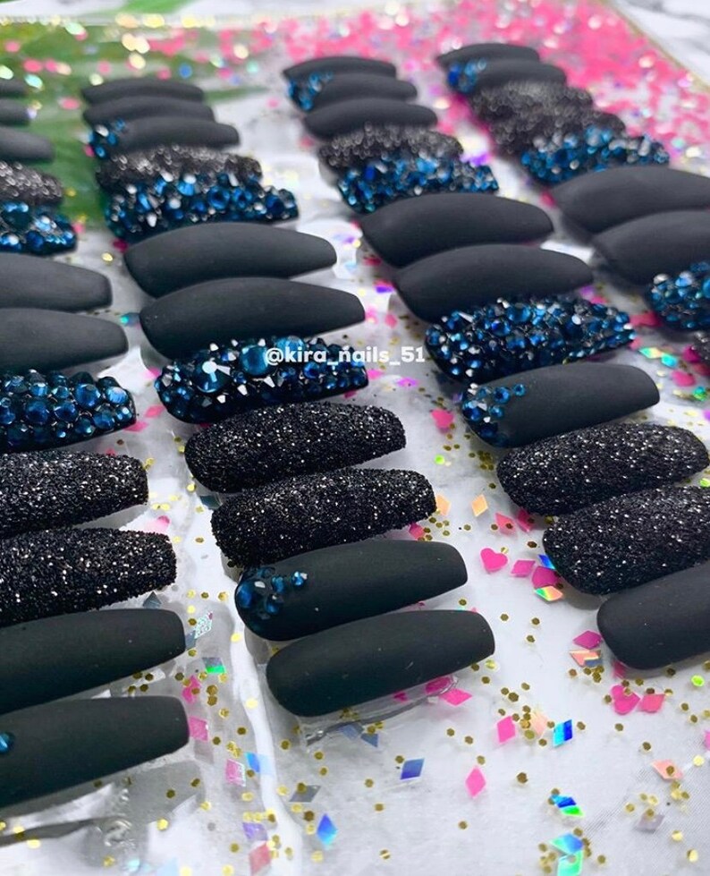 Personalized Gang Nails by Kira B Fake Nails Glue On Nails Etsy