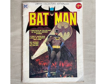BATMAN Vintage Limitierte Sammleredition Soft Cover Comic Buch, DC Super-Stars Bat Man Vol. 5 Nr. C-44 1976, Batman Signal Cover Comic Buch