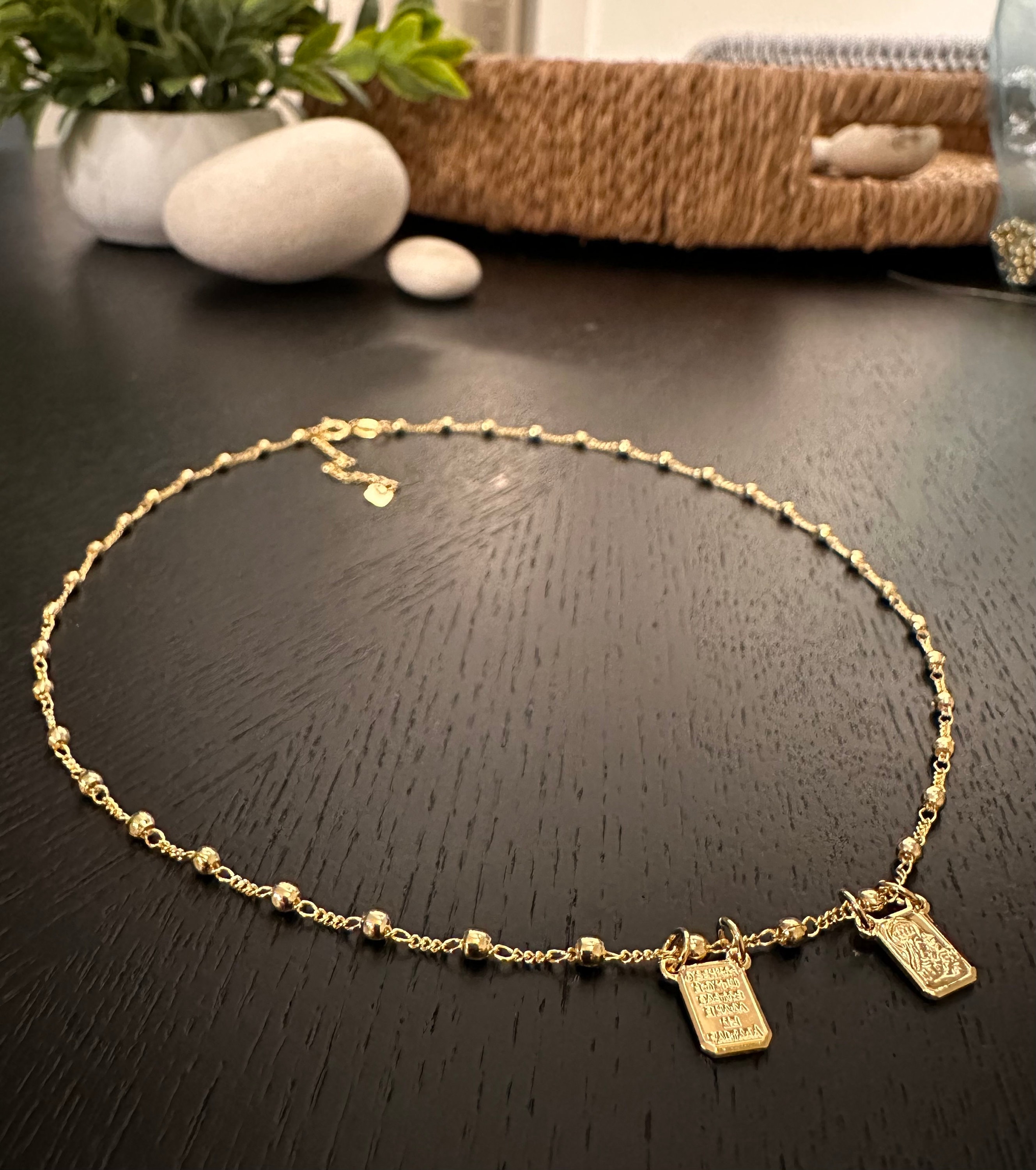 10 pc Scapular necklace- gold filled Scapular, protection necklace. Escapulario. Scapular, Catholic necklace, Hand made Gift, Communion Gift