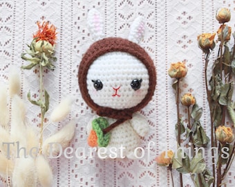 PDF Bonnet Bunny - Amigurumi | Boho Rabbit | Cottage Doll | Farm Doll