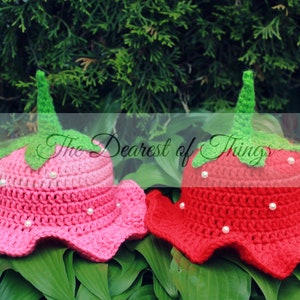 Bucket Hat Cuties© PDF Crochet Bucket Hat Pattern 4 In 1 Sun Hats Spring Accessories Newborn to Adult image 5