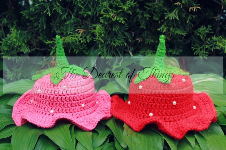 Bucket Hat Cuties© PDF Crochet Bucket Hat Pattern 4 In 1 Sun Hats Spring Accessories Newborn to Adult afbeelding 5