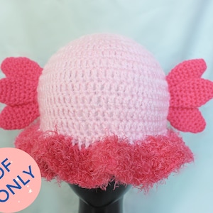 Axolotl Hat - Crochet PDF Pattern | Kawaii Bucket Hat | Sun Hat