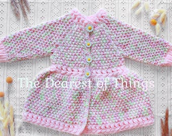 Floral Fields - Pink Toddler Jacket | Cardigan Coat | Spring Dress | Button-Up