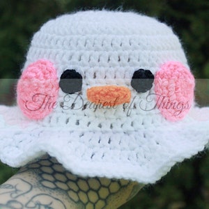 Bucket Hat Cuties© PDF Crochet Bucket Hat Pattern 4 In 1 Sun Hats Spring Accessories Newborn to Adult afbeelding 9