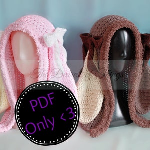 Shy Bunny Hood© - Crochet Rabbit | PDF | Kawaii | Cosplay | Mori Hat