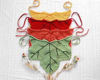 Autumn Fashion | Fall Leaf Bandanas | Rustic Boho Mori Hat