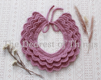 Dark Mauve \ Rose Gold | Scalloped Collar