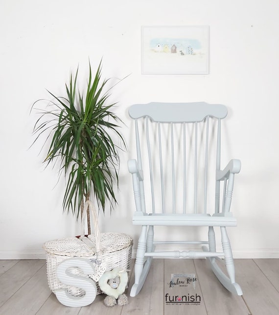 blue nursery chair