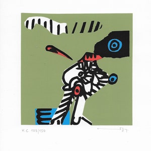 Armin Sandig, original serigraph, Ohne Titel 1