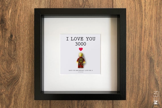 Iron man lego frame sale