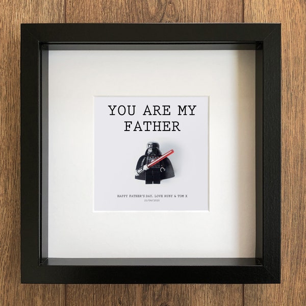 Darth Vader - Star Wars - Lego - Galaxy - You are my Father - Greatest - Frame - Father's Day - Dad - Daddy - Hero - Birthday - Love - Gift