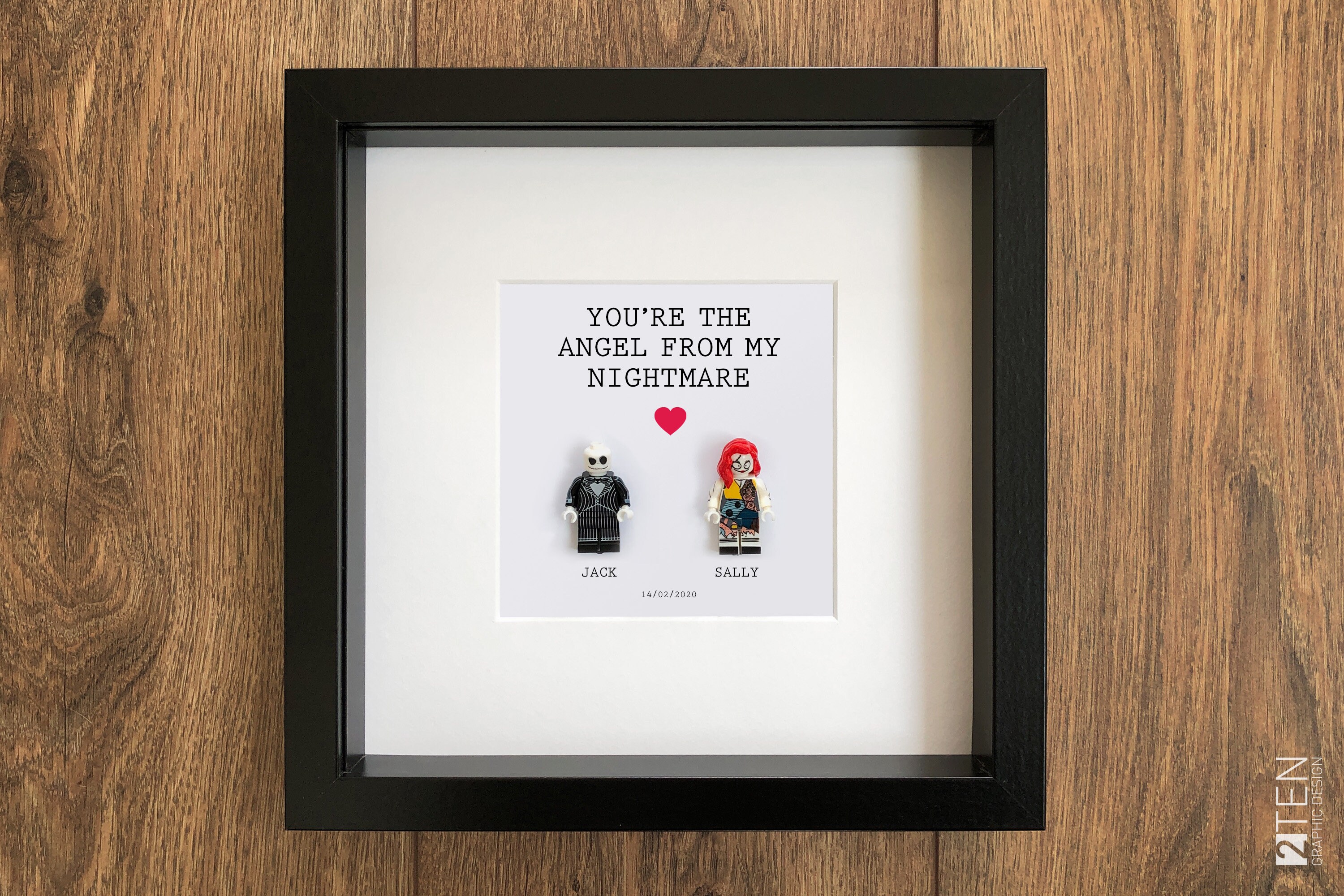 Jack & Sally Nightmare Before Christmas Lego Couple Tim - Etsy Hong Kong