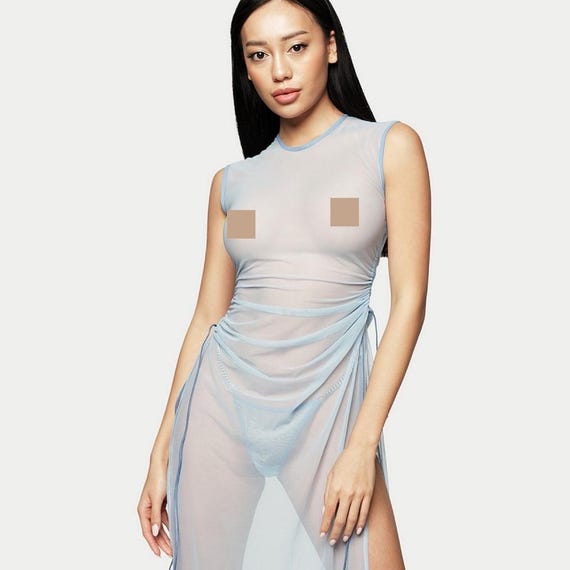 Summer See Through Dress: Mesh Fetish Clothing, Festival Outfit, Rave Outfit for Mature - Etsy Summer See Through Dress: Mesh Fetish Clothing, Festival Outfit, Rave Outfit for Mature - Etsy