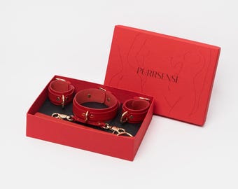 BDSM Gift Box: Leather Accessories for Adult Play, 21st Birthday Gift