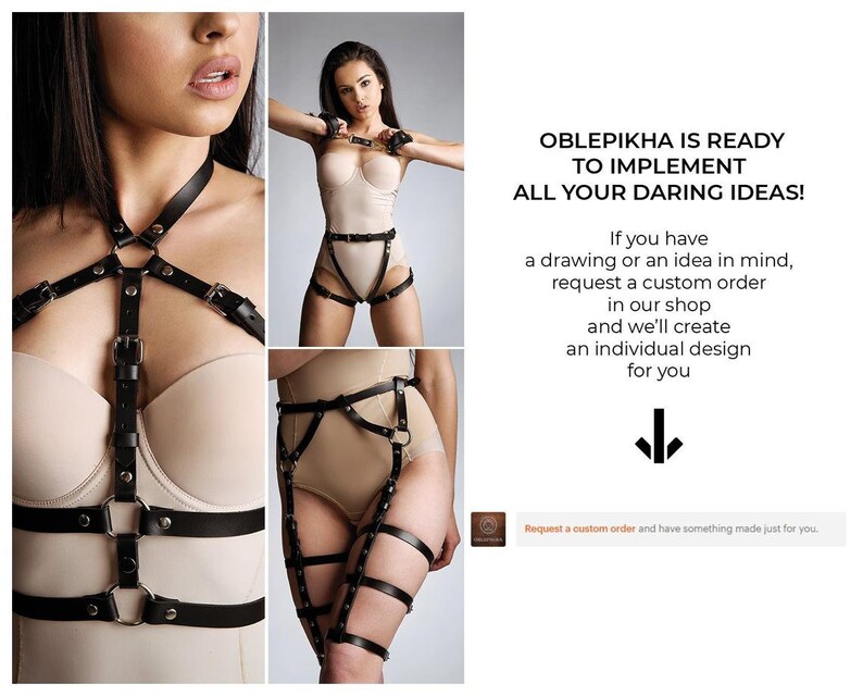 Leather dress Bdsm skirt,Black leather dress,Bdsm dress,Long leather skirt,Gothic dress,Leather harness,Bdsm clothing,Mature Leather skirt