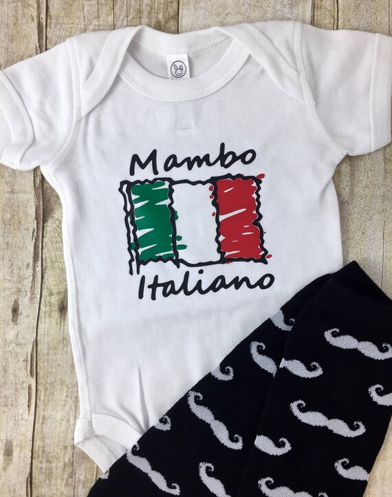 Mambo Italiano Baby Italian Baby Outfit Cute Italian Baby Etsy