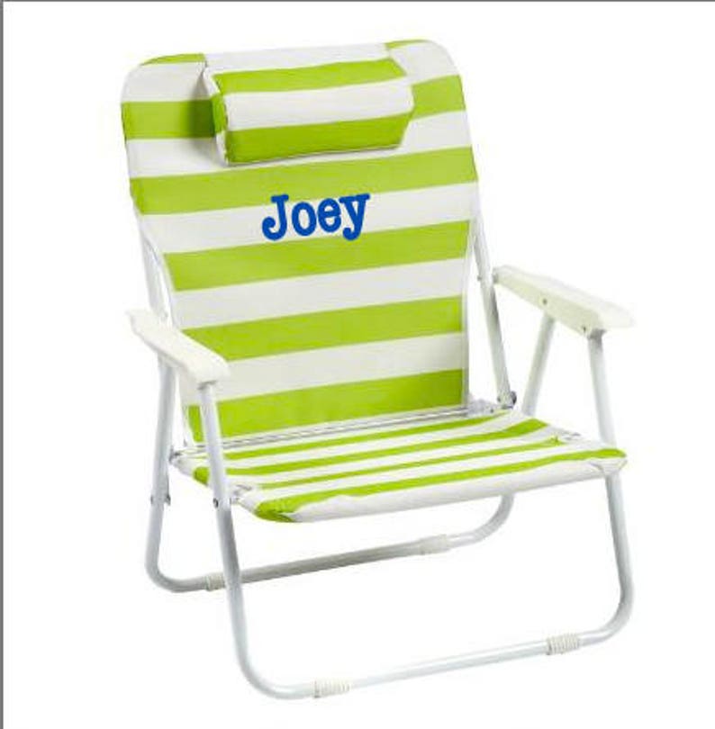 Beach Chair Personalized Beach Chair W Carry Strap Etsy