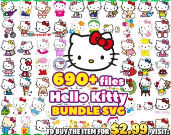 690+ Files Kawaii Kitty Bundle, Kawaii Kitty Svg Bundle, Cute Cat Svg, Kitty Svg, Kawaii Kitty Clipart, Kawaii Kitty Svg