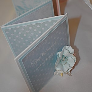 Small Accordion Mini Album  - Mini album - Photo Album - Enjoy the Moment - Mini Scrapbook Album - Accordion Scrapbook Album - 6-013