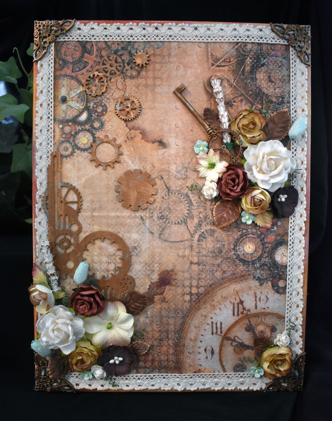 NEW 9 X 12 Rice Paper Mixed Media Canvas Handmade Canvas Stamperia