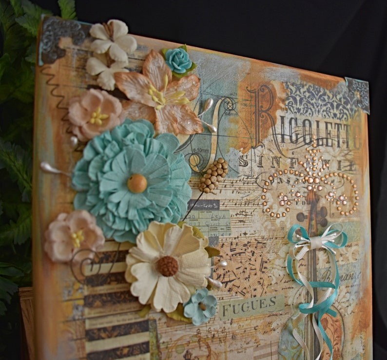 9 X 12 Rice Paper Mixed Media Canvas Handmade Canvas Stamperia Canvas