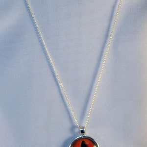 Red Handcrafted Glass Dragon Eye Necklace Red Dragon Eye Dragon Eye Necklace Glass Dragon Necklace 13-001E image 3