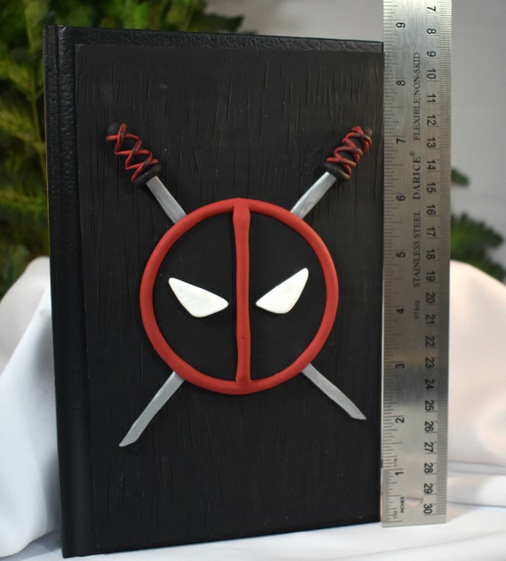 Sketchbook with Cork and sea spirit polymer clay cover JOURNAL