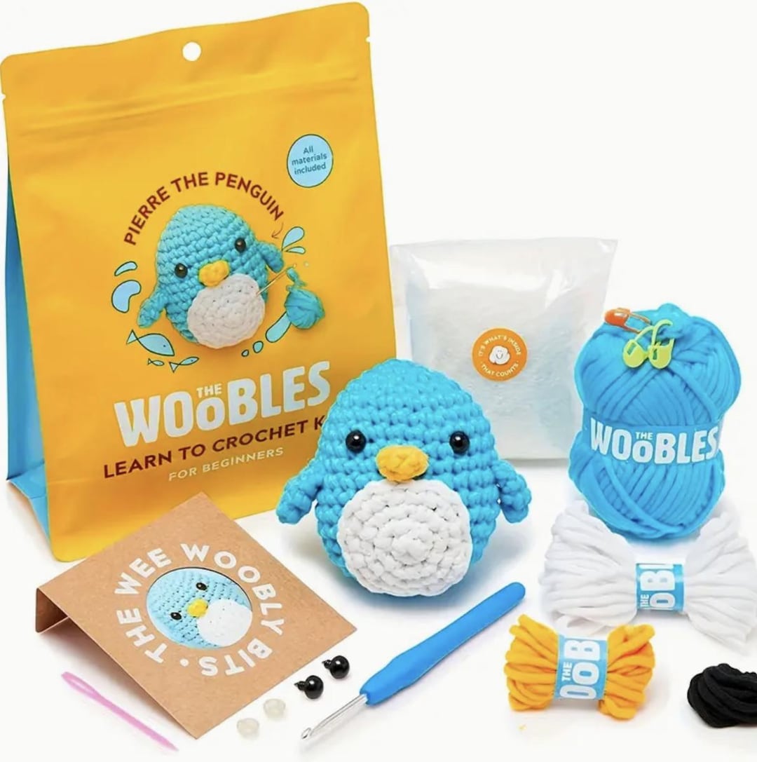 Set Beginner friendly Crochet Kit for Adults Soft Fabric Material