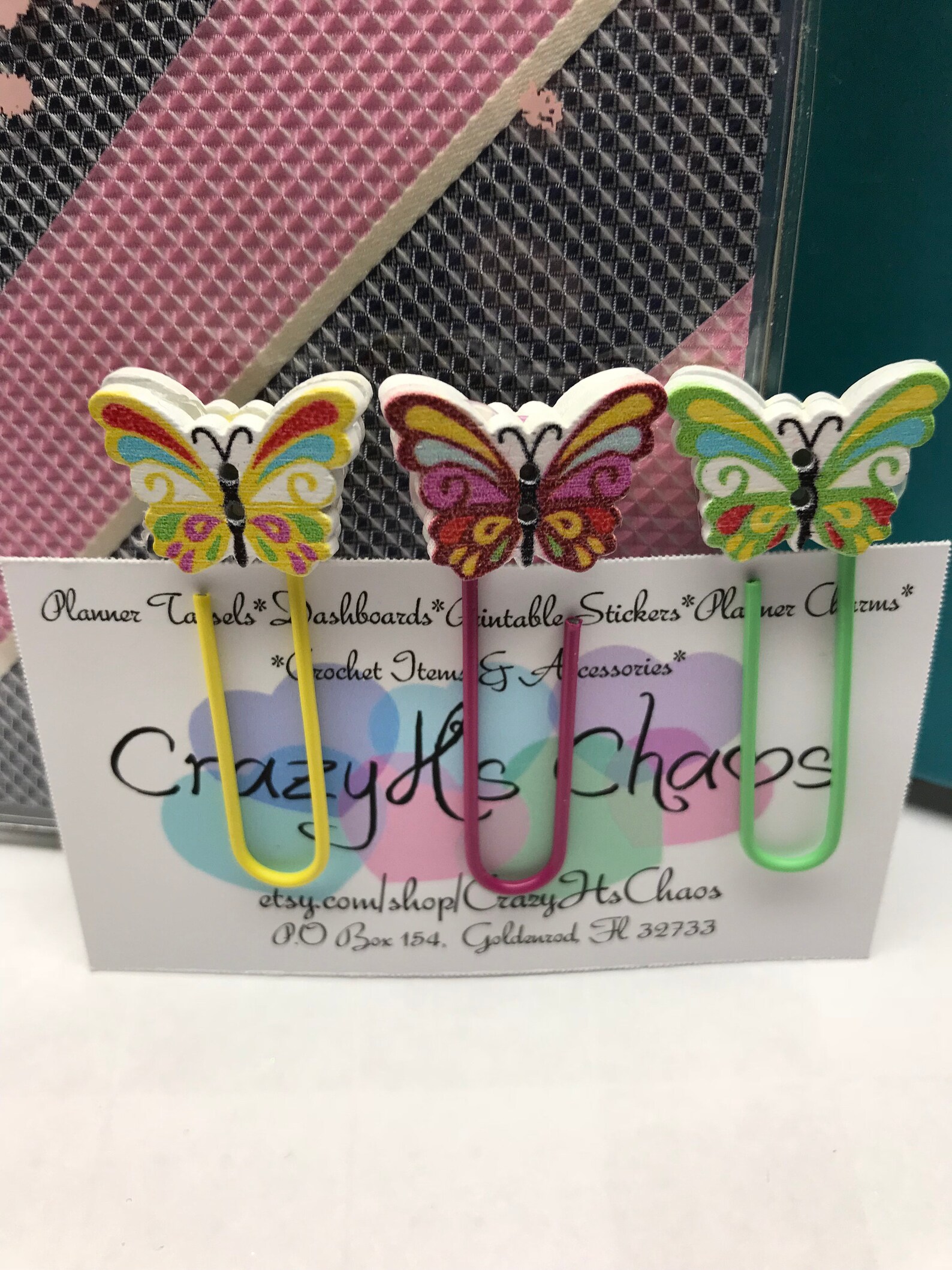 Butterfly Paper Clip for TN EC Happy Planner Recollections Etsy
