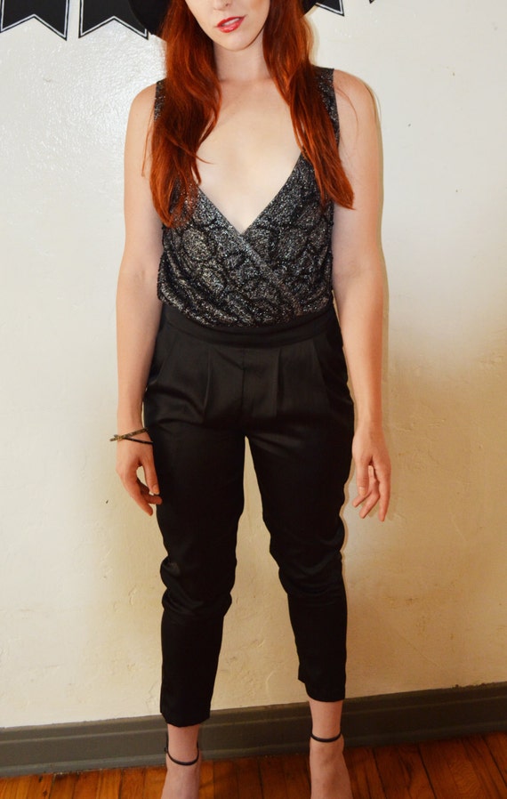 Vintage Disco Glam Jumpsuit - Small