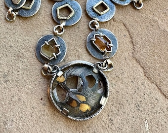 Imminent Autumn Mixed Metal and Stone Link Style Chain