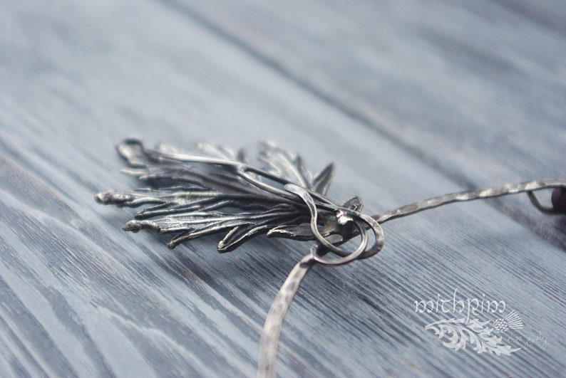 Sagebrush Necklace Mugwort silver Collar Necklace Witch Etsy