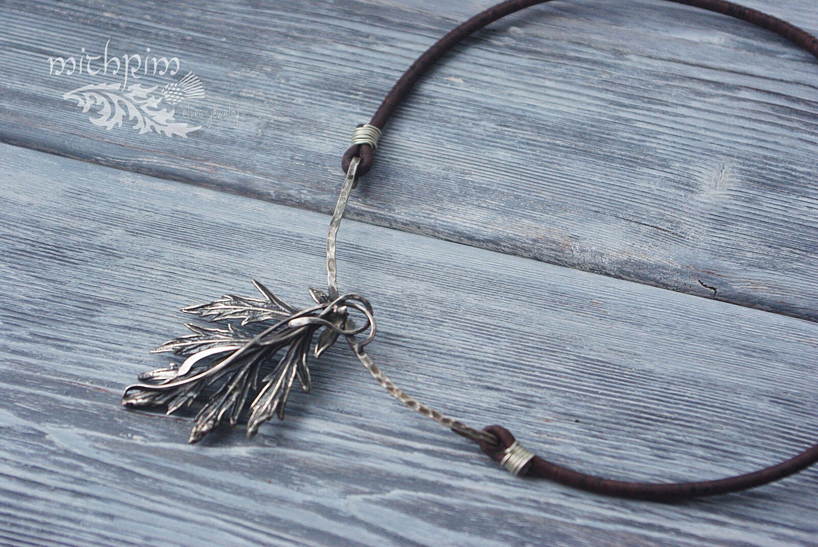 Sagebrush Necklace Mugwort silver Collar Necklace Witch Etsy