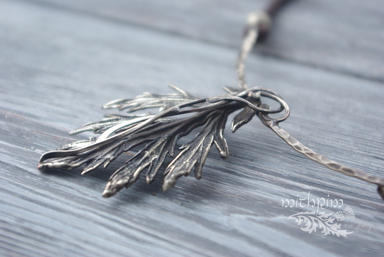 Sagebrush Necklace Mugwort silver Collar Necklace Witch Etsy