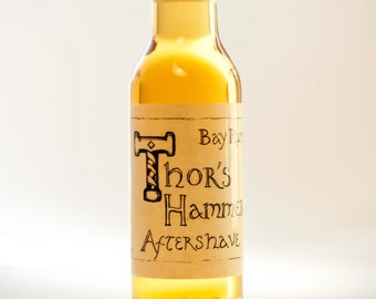 Bay Rum Aftershave | Thor's Hammer Classic Bay Rum Spice | Viking Aftershave | All Natural, For Sensitive Skin, 5 oz