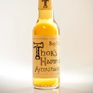 Bay Rum Aftershave | Thor&#39;s Hammer Classic Bay Rum Spice | Viking Aftershave | All Natural, For Sensitive Skin, 5 oz