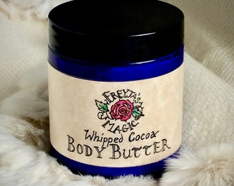 Whipped Cocoa Body Butter | Rich, Smooth, Sexy, Deep Moisture | Hand + Body Cream for All Skin Types