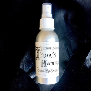 Bug Spray | Lemongrass Bug Basher | Repels Ticks and Mosquitos | All Natural, DEET Free | Viking Insect Repellant | Travel & Camping