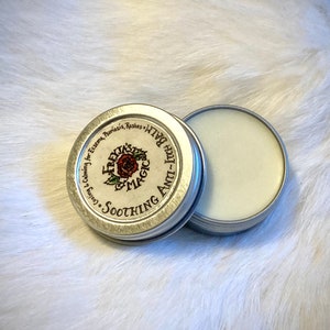 Baume apaisant anti-démangeaisons | Rafraîchissante, calmante en cas d&#39;eczéma, de psoriasis, d&#39;éruptions cutanées, d&#39;inflammation, d&#39;irritation | Menthe poivrée, lavande et camomille