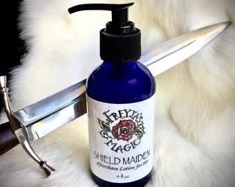 Leg Toner | Shieldmaiden Aftershave Lotion for Her | Fresh Herbs, Mint & Jasmine | Astringent, Cooling, Refreshing | Post Shave for Her