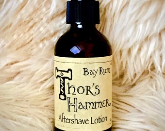 Bay Rum Aftershave Balm | Thor's Hammer Bay Rum Spice | Aftershave Lotion | Viking Aftershave | Norse Aftershave for Him