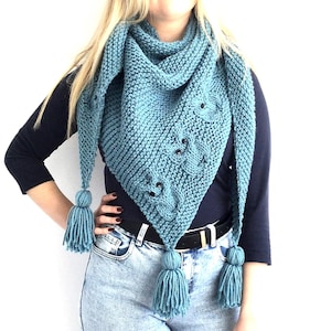 Wzór na robótkę na drutach, szal Owlie, gruby szalik z sową dla dorosłych i dzieci (plik PDF w języku angielskim)