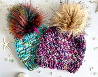 Pacchetto di modelli per maglieria, cappelli Still Sea e Sea Glass, berretto per adolescenti e adulti (inglese)