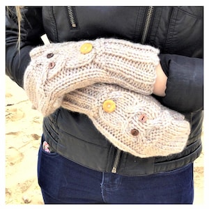 Handschuhe strickmuster, Erwachsene Zopfmuster, Flach Anleitung, Gestrickte Handschuhe Anleitung, Eule Flip-Top Mitts (Englisch)