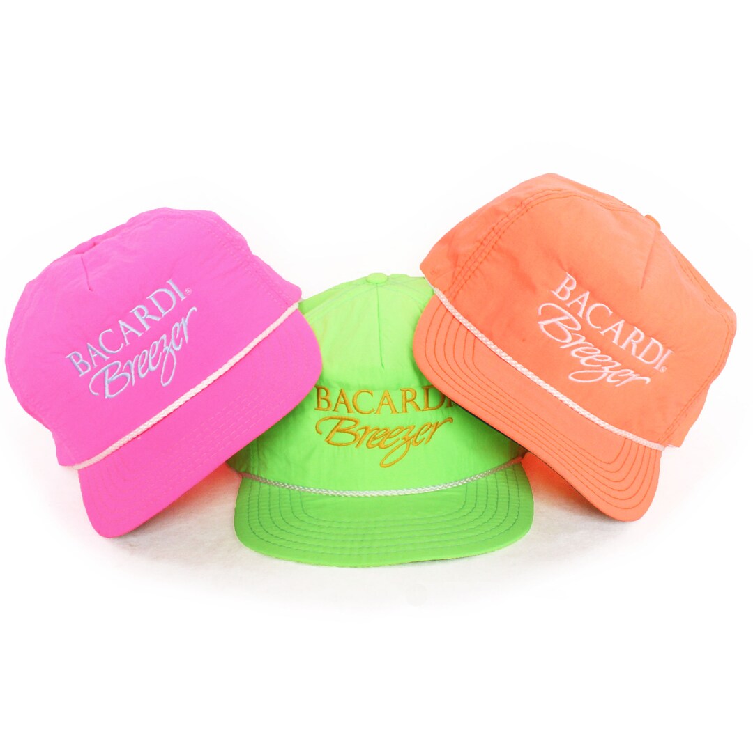 Vintage 90s Era Bacardi Breezer Gorra snapback de sombrero de béisbol ...