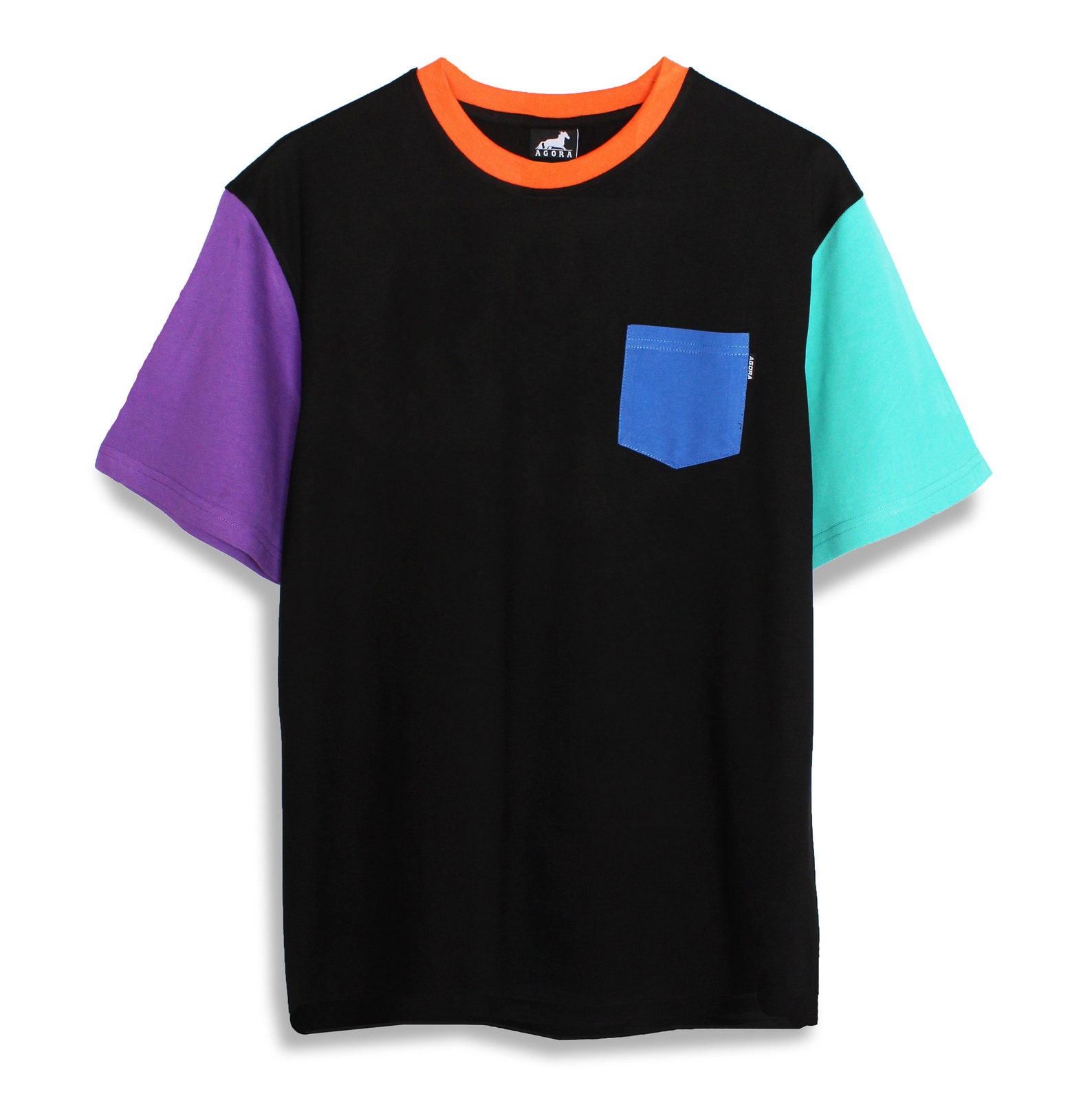 Color Block T Shirt Tee Etsy