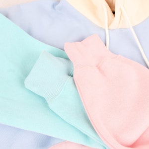 Pastel Color Block Hoodie image 8