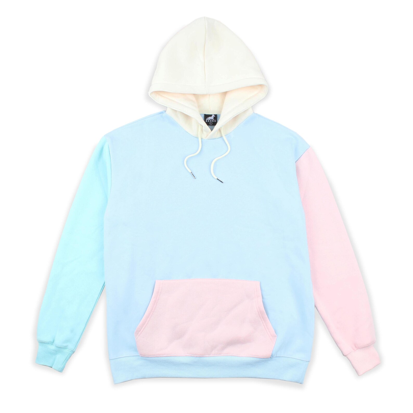 Pastel Color Block Hoodie Etsy