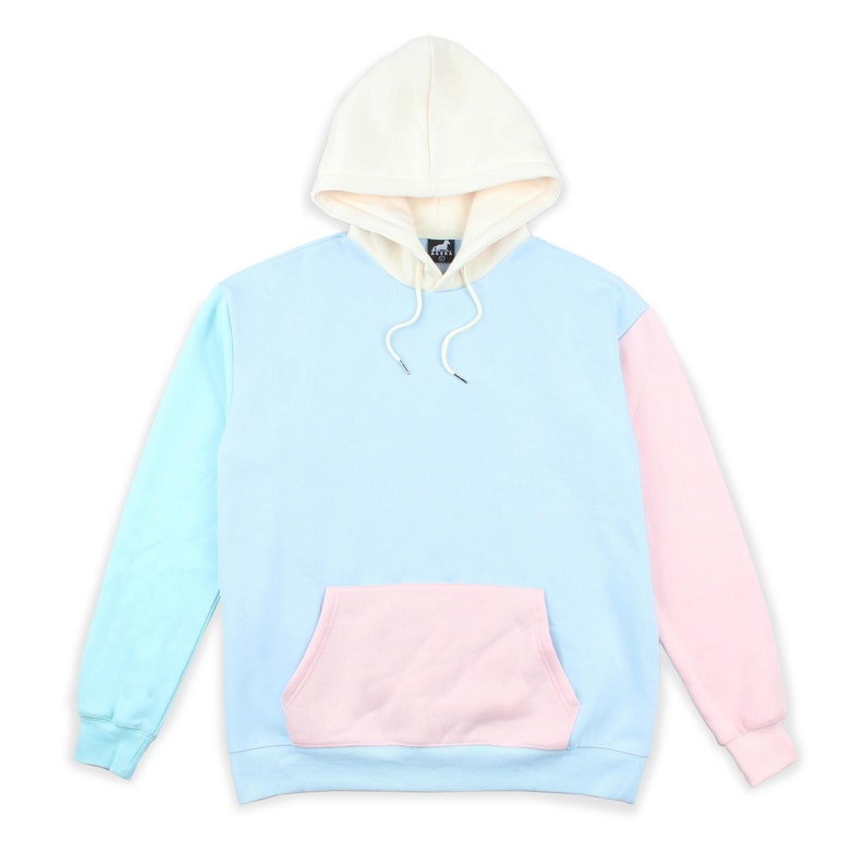 Pastel Color Block Hoodie image 2